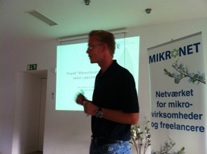 martin Nilsson, vordingborg kómmune, fortalte om projektet Mikrovirksomheder og vækst i ydeområderne